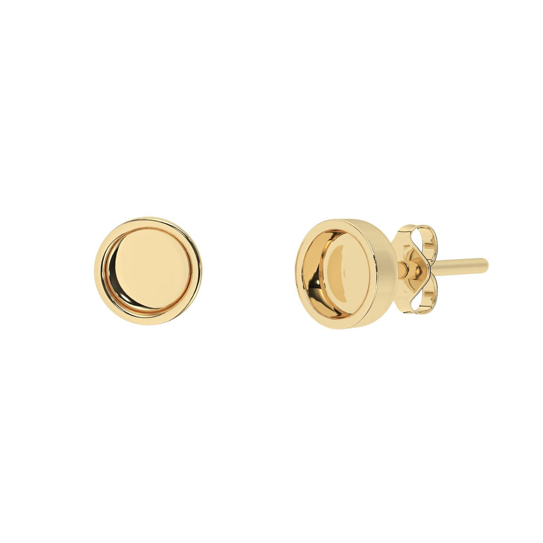 Silver Round Studs