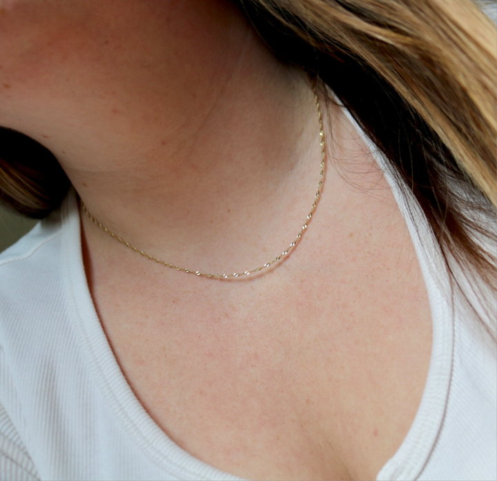 10k Singapore Necklace