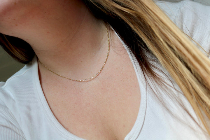10k Singapore Necklace