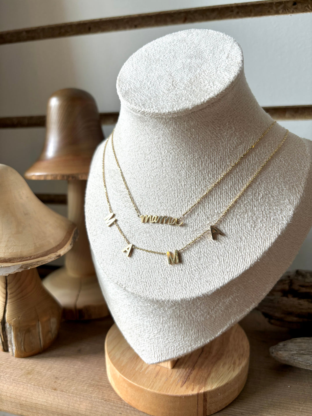 10k Hanging Mama Necklace