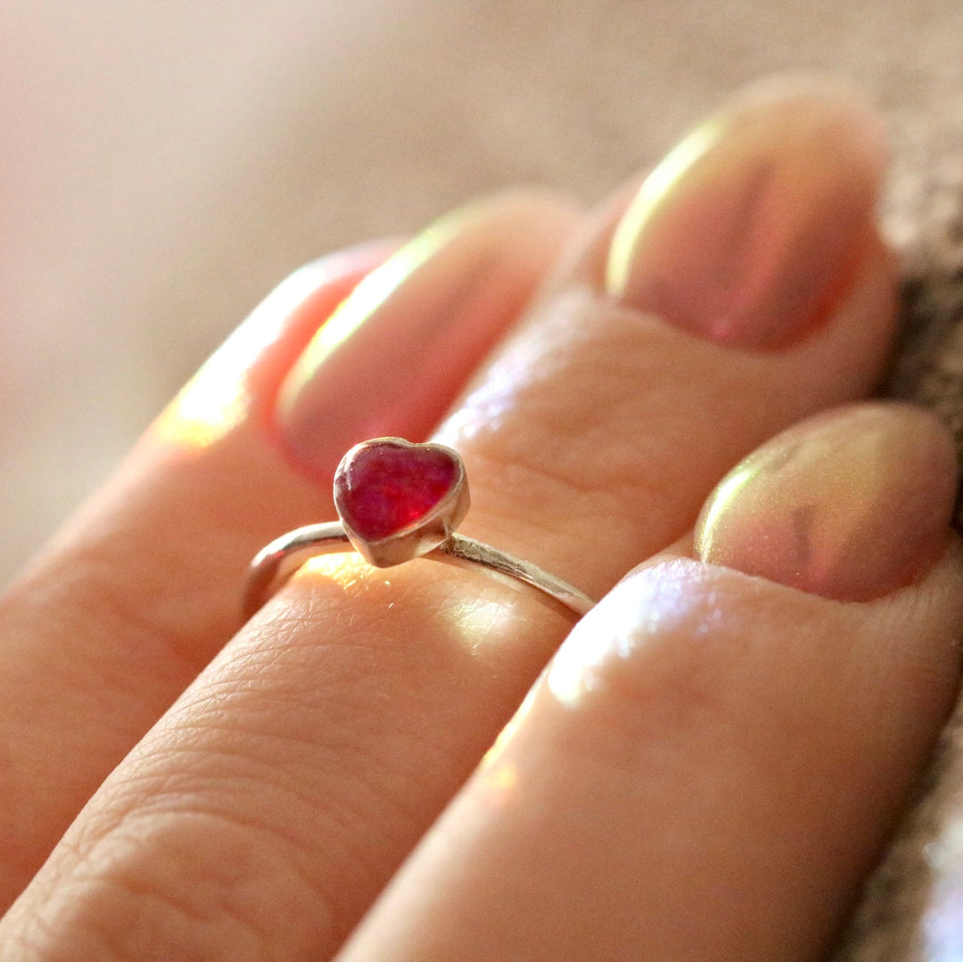 10k Heart Ring