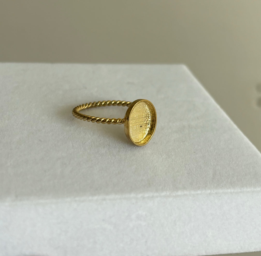 Gold plated simplicity rope size 7