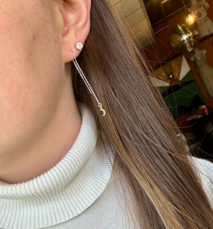 Moon Threader Earrings