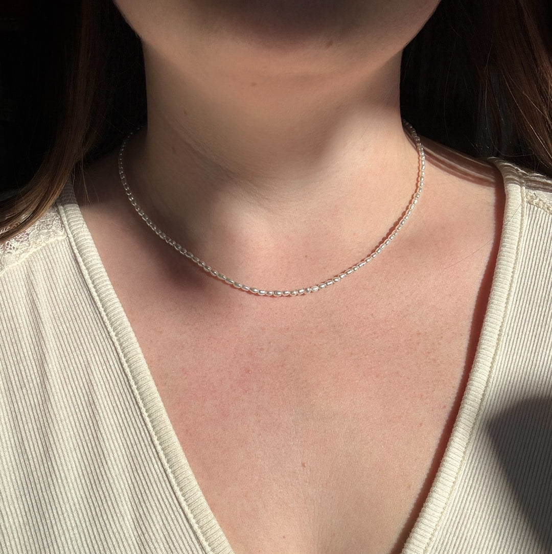 Infinity Pearl Necklace