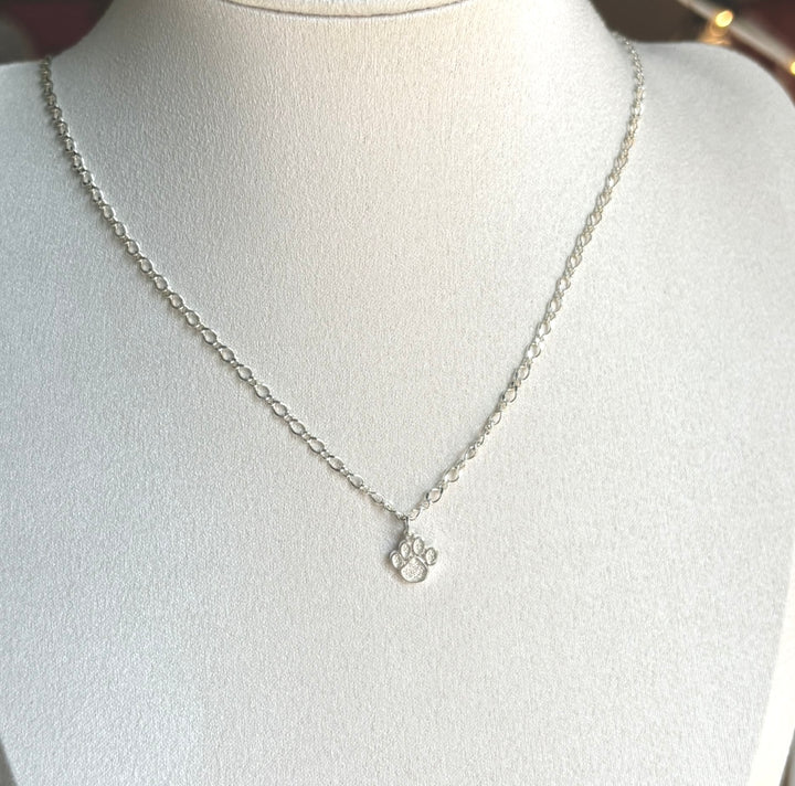 10k Paws of Love Necklace
