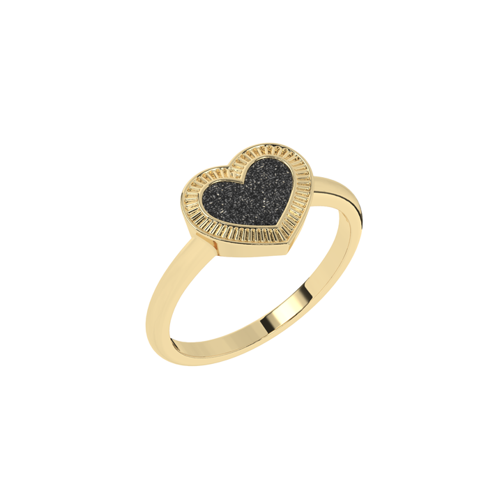 10k Fluted Ivy Ring