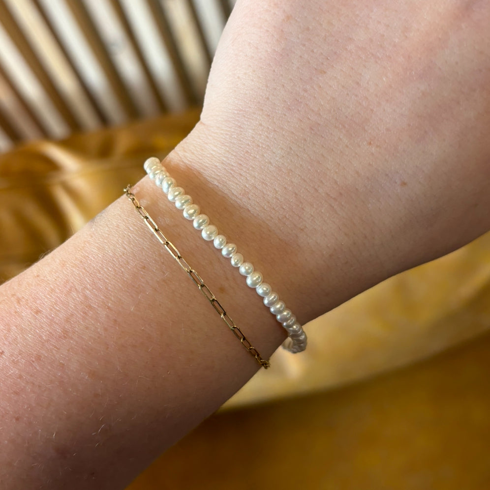 Natural pearl bracelet