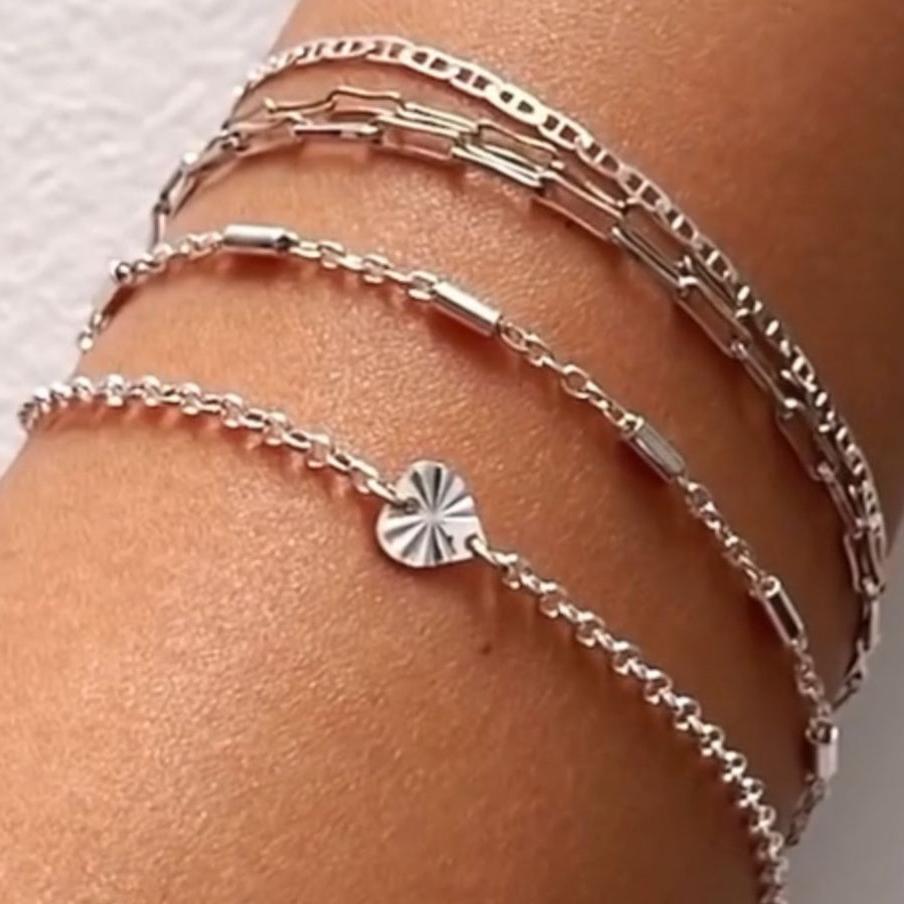 Silver Heart Bracelet