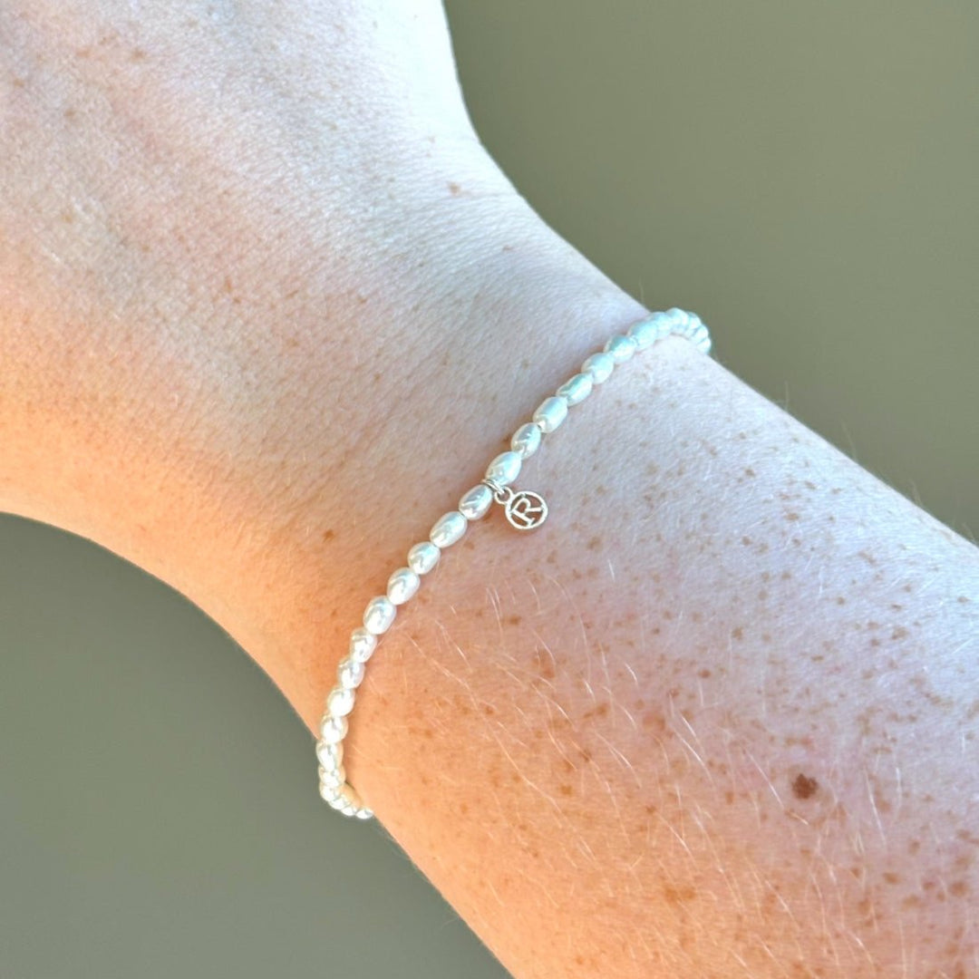 Pearl Initial Bracelet