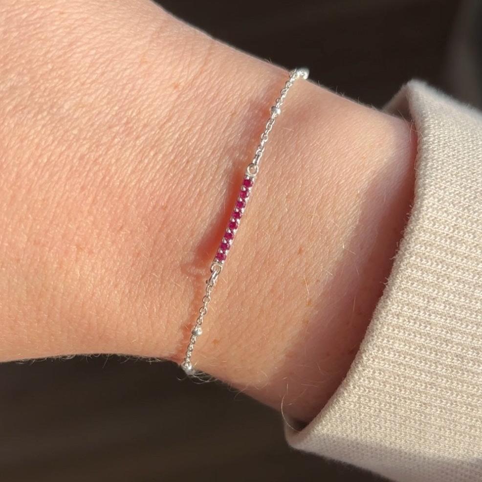 Birthstone Bar Bracelet