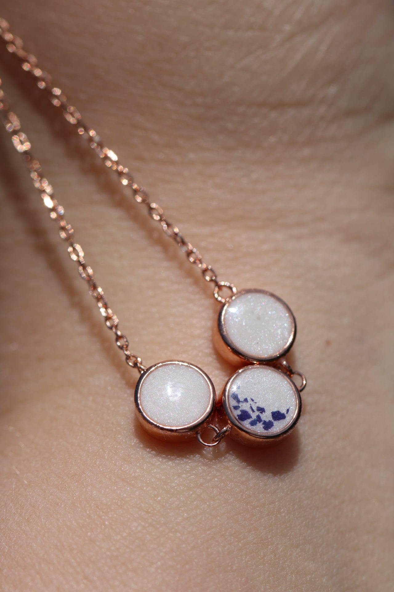 10k Four Dot Necklace