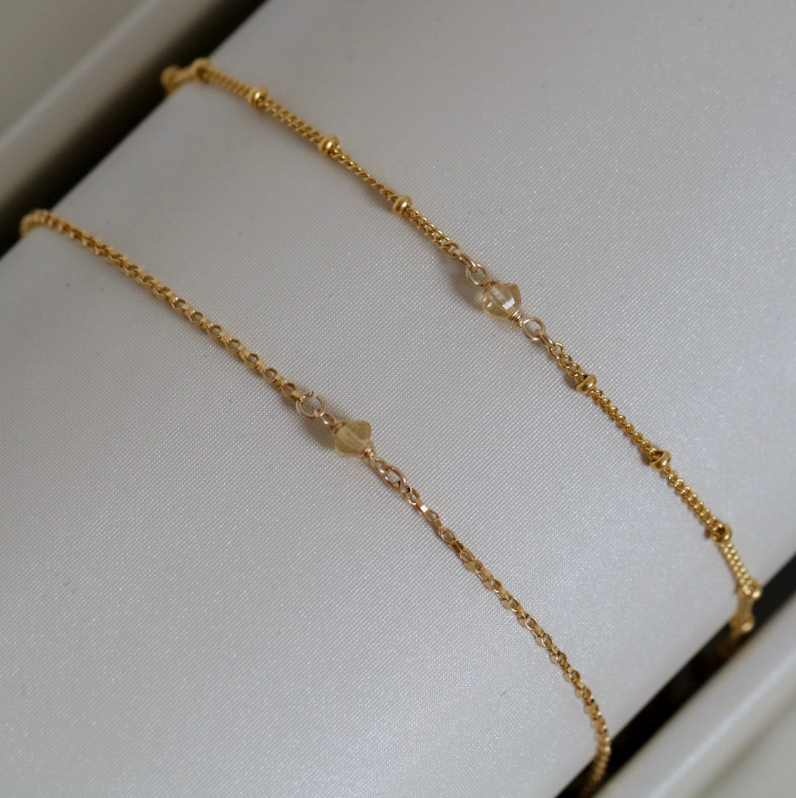 Gold Fill Permanent Bracelet with charm
