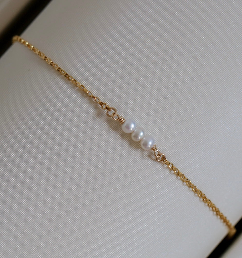 Gold Fill Permanent Bracelet with charm