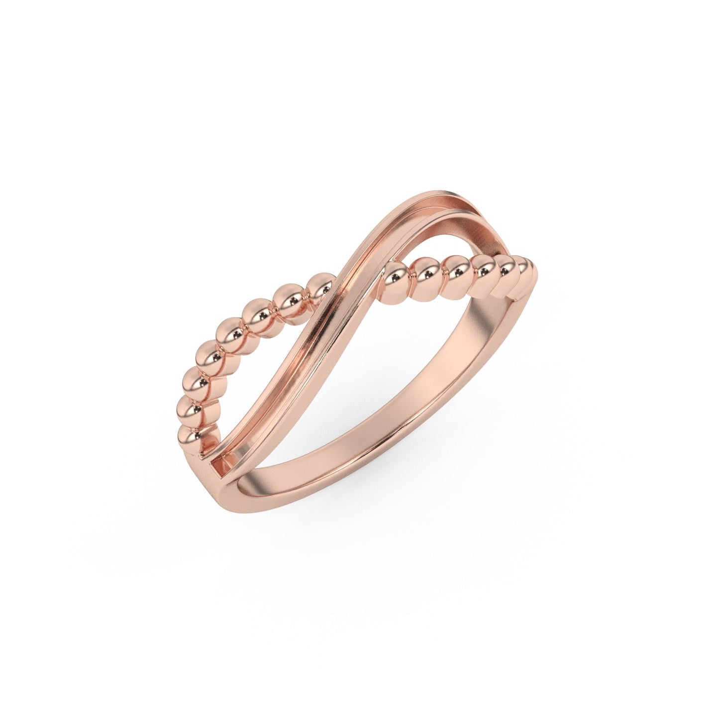 10k Infinity Beaded Lila