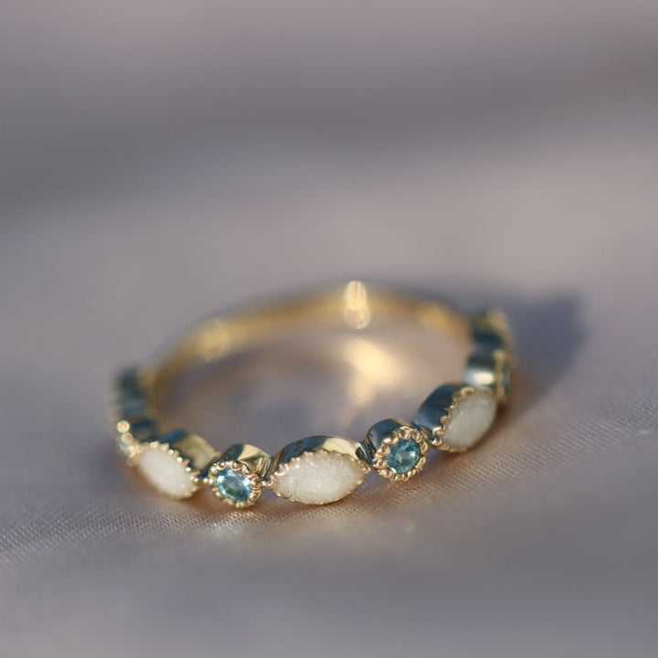 10k Birthstone Keepsake Band