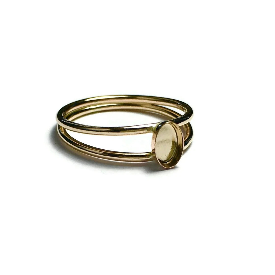 Gold Filled Double Band Simplicity