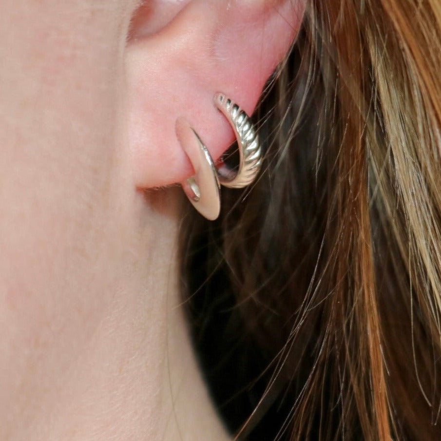 Silver Hoops