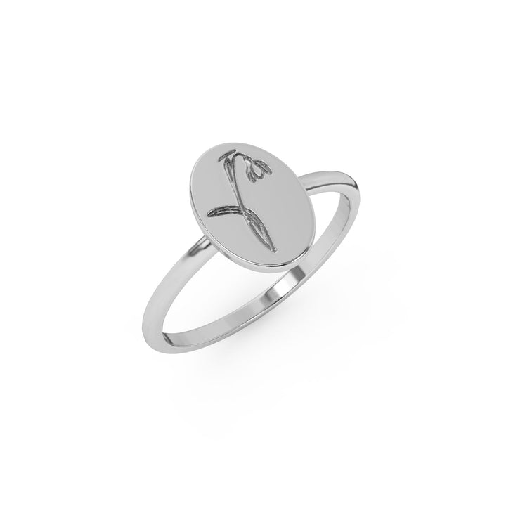 10k Birthflower Ring