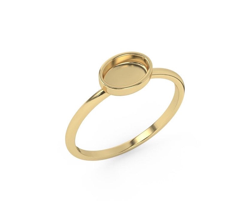 14k Gold Horizon Ring