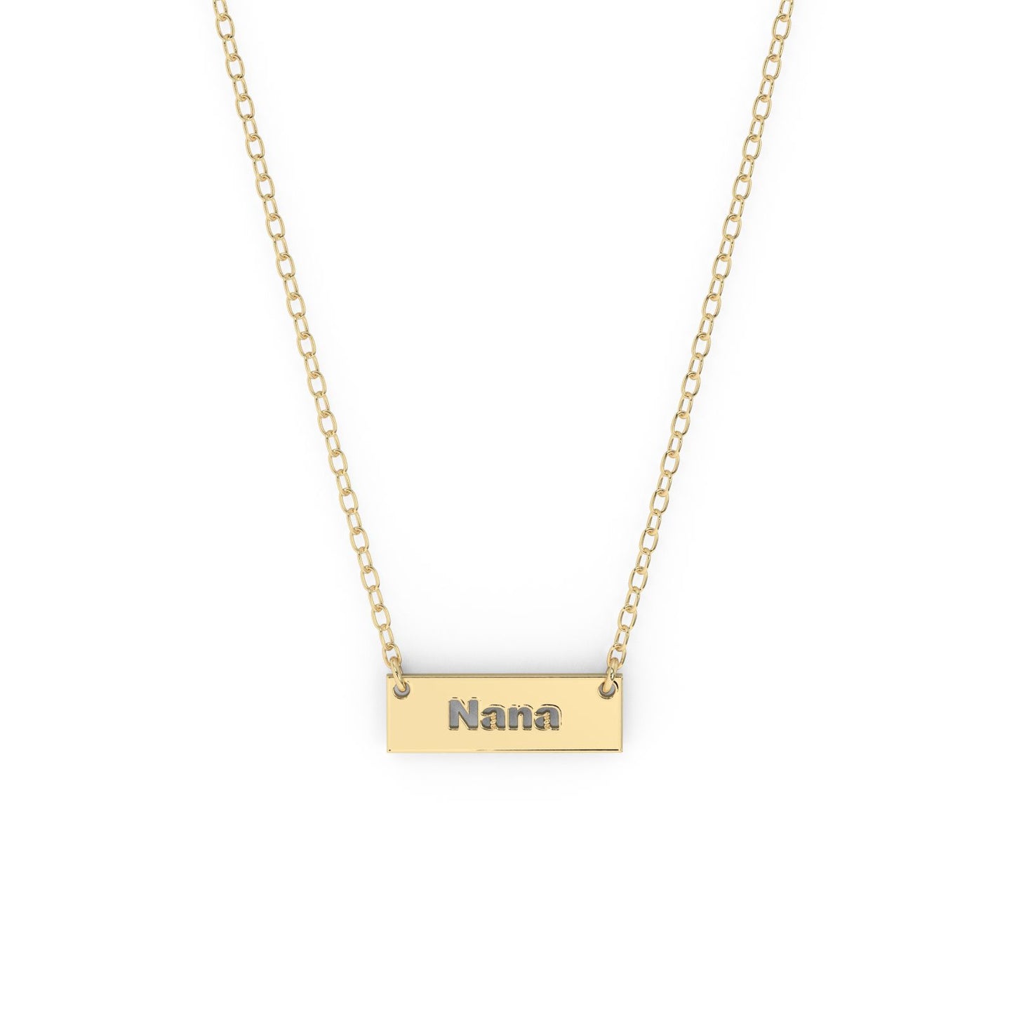 10k Bar Necklace