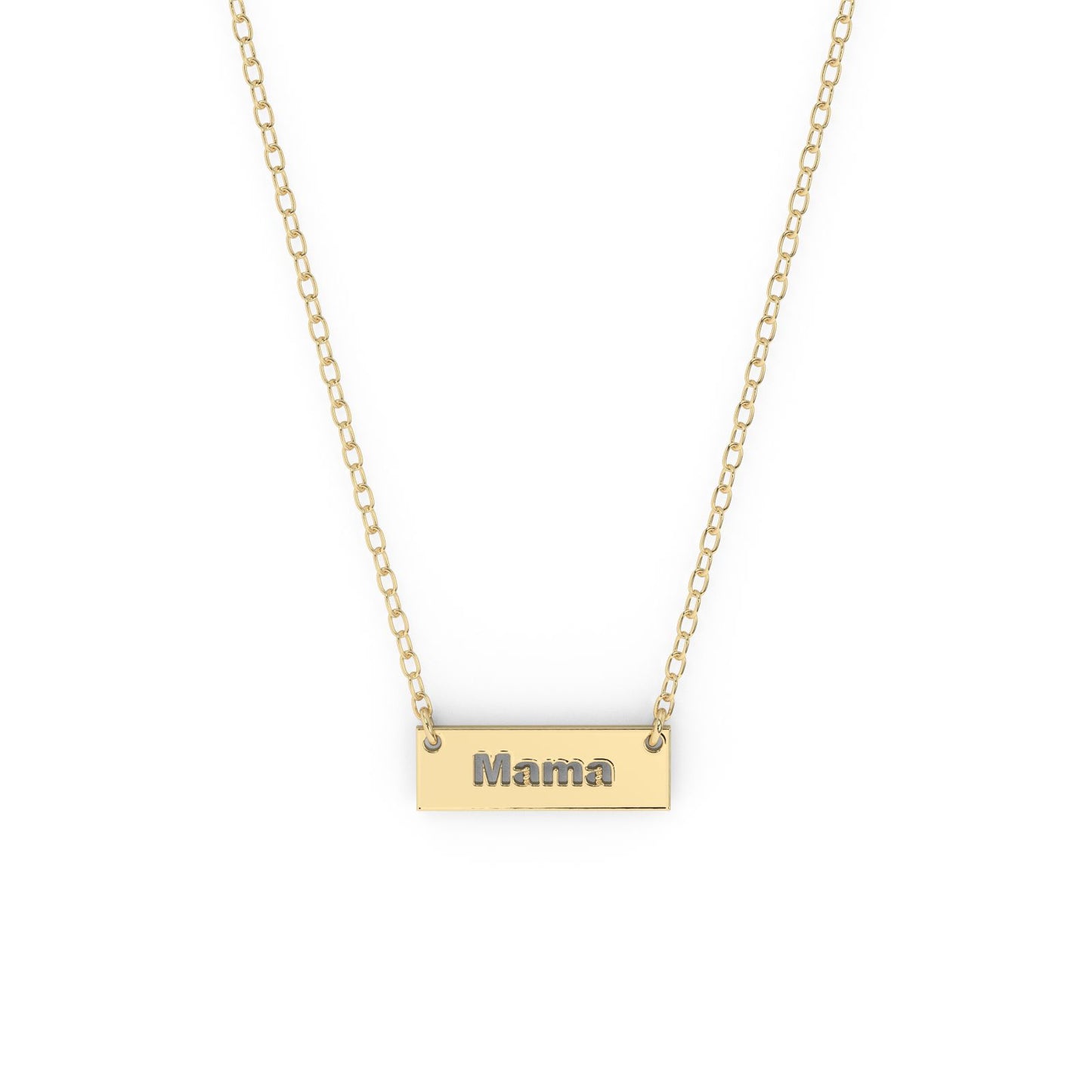 10k Bar Necklace