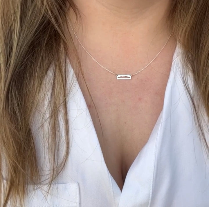 Sleeping Giant Bar Necklace