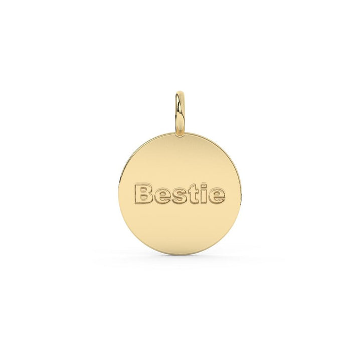 10k Name Disc Pendant