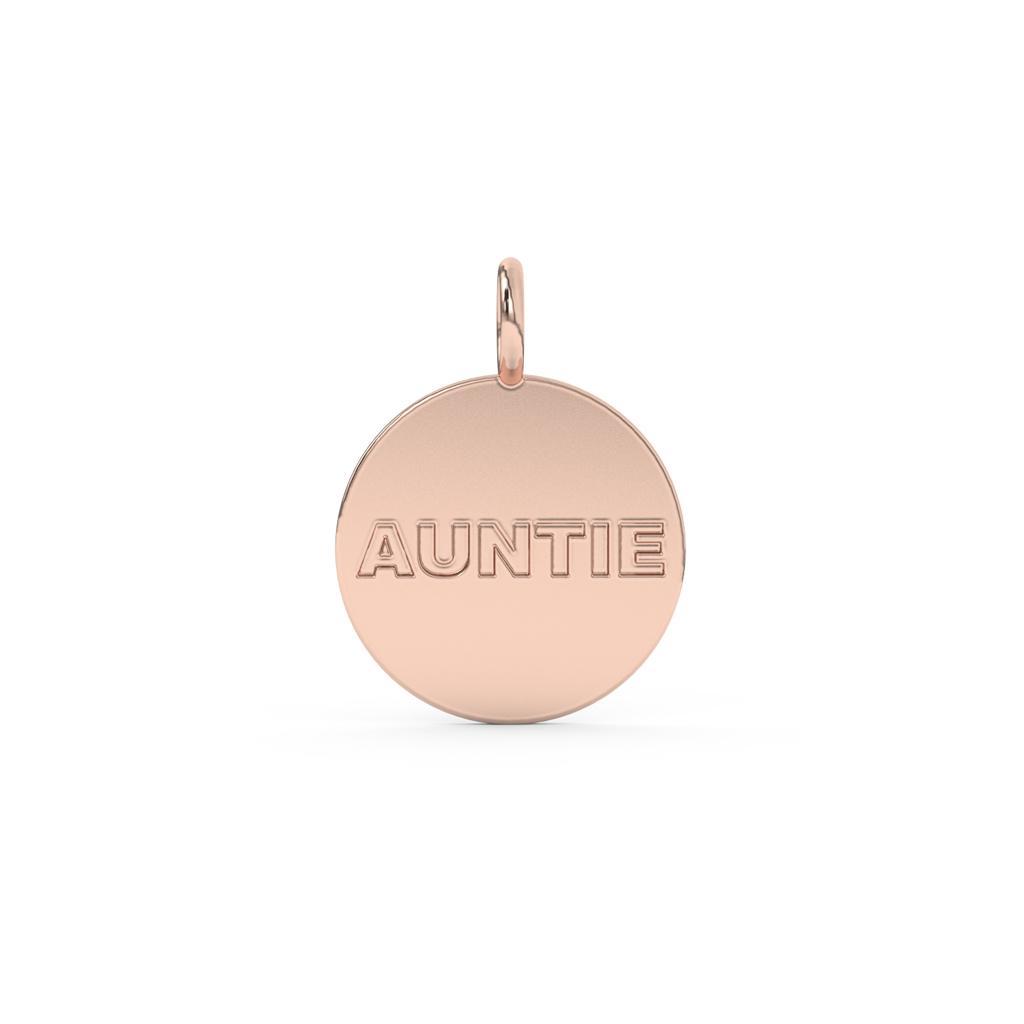 10k Name Disc Pendant