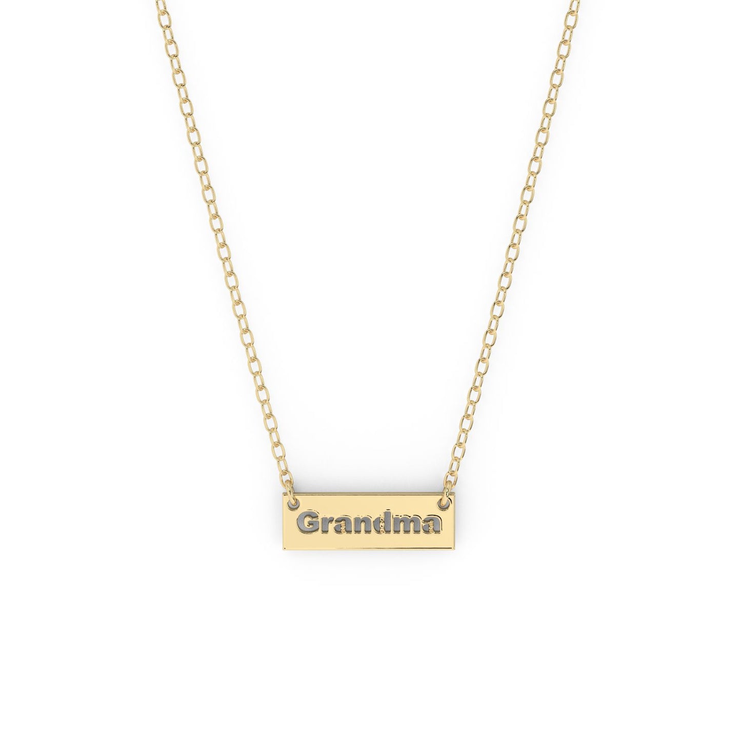 10k Bar Necklace