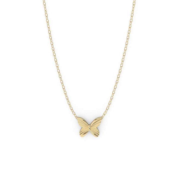 10k butterfly necklace