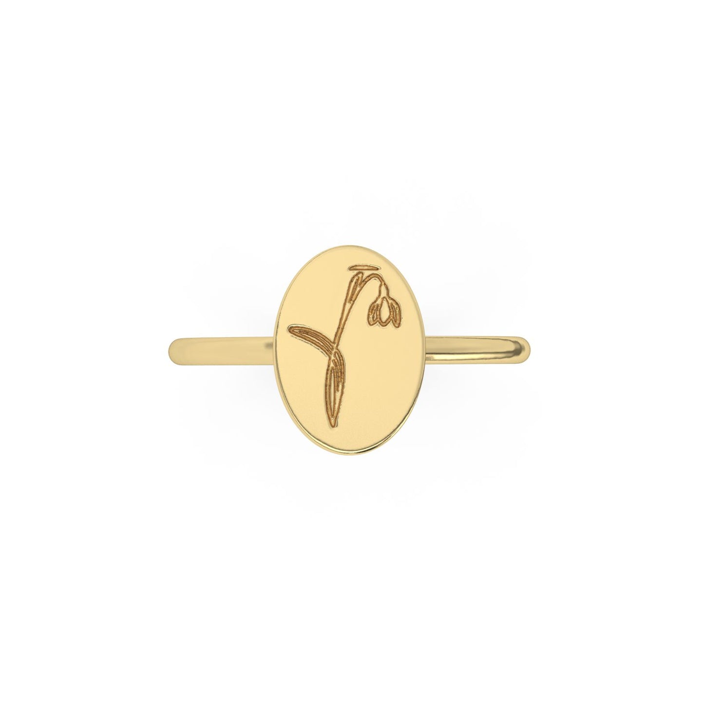 10k Birthflower Ring
