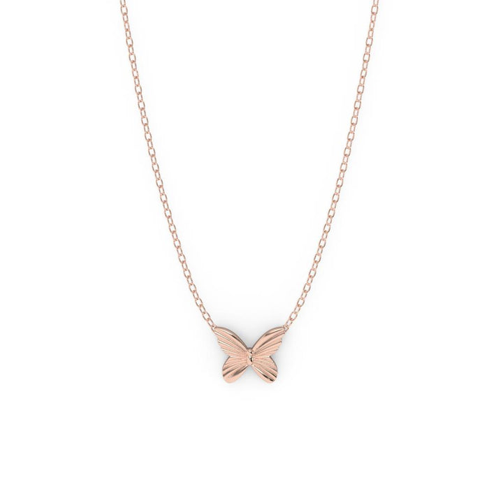 10k butterfly necklace