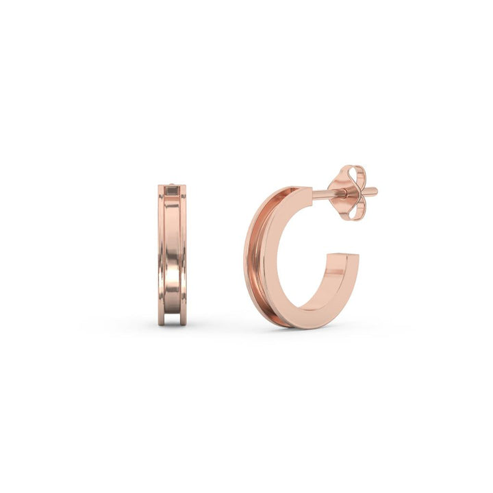10k Lila Keepsake Hoops