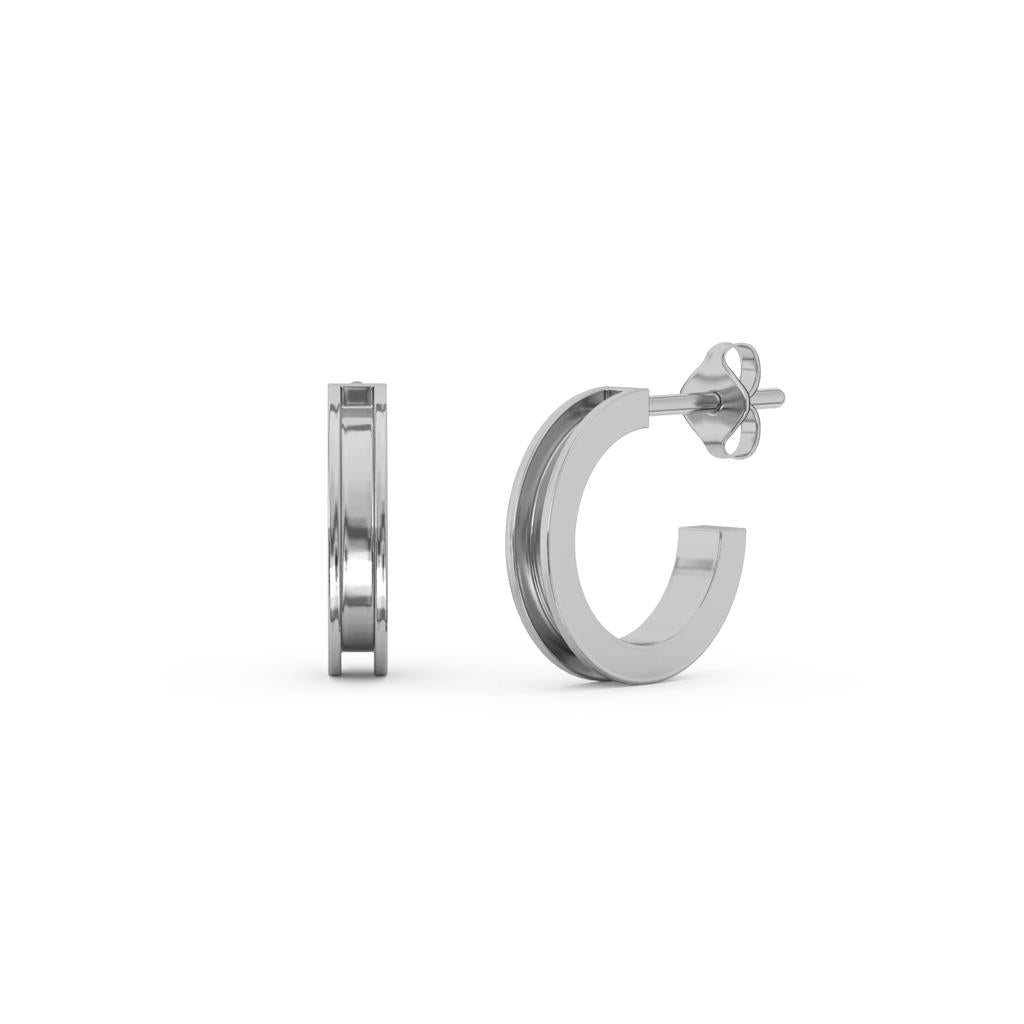 Lila Keepsake Hoops