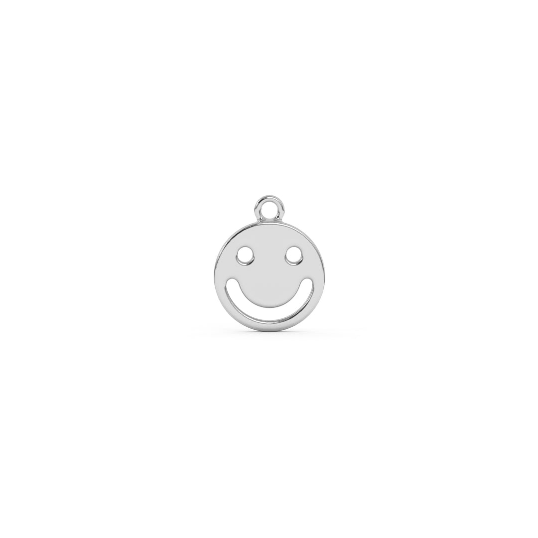 Silver Happy Face Charm ws