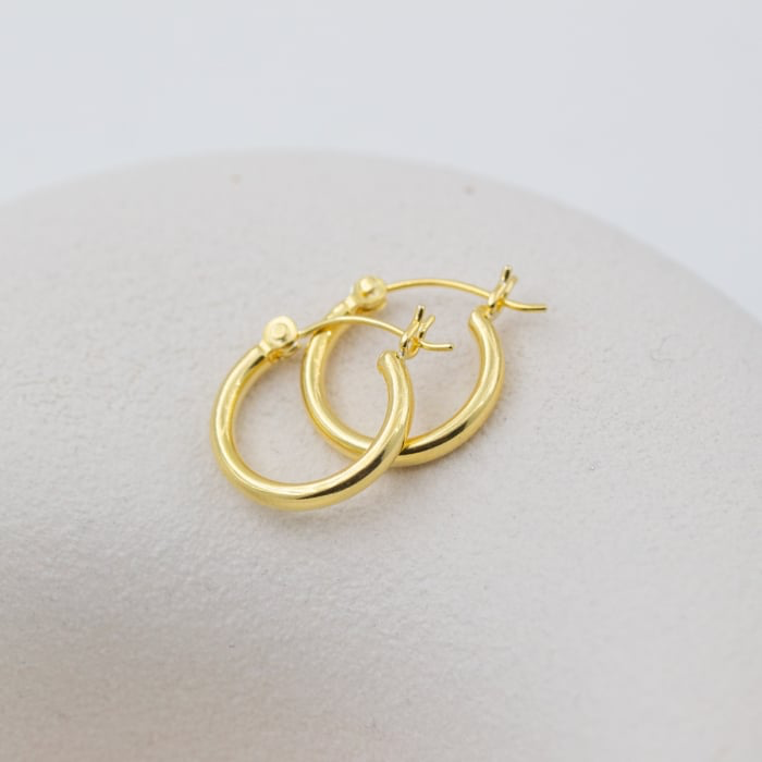 Gold Vermeil 20mm Hoops