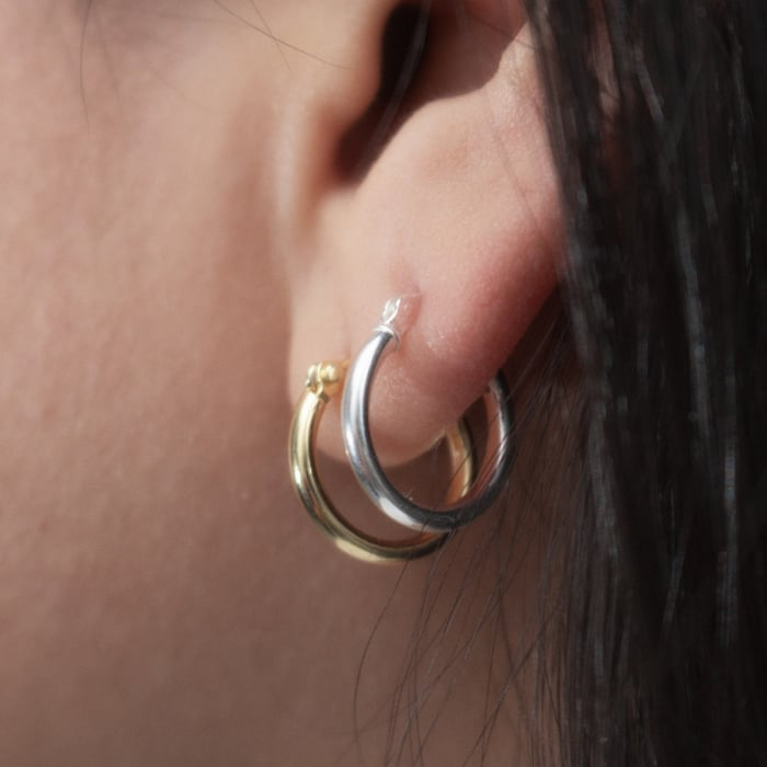 Gold Vermeil 20mm Hoops