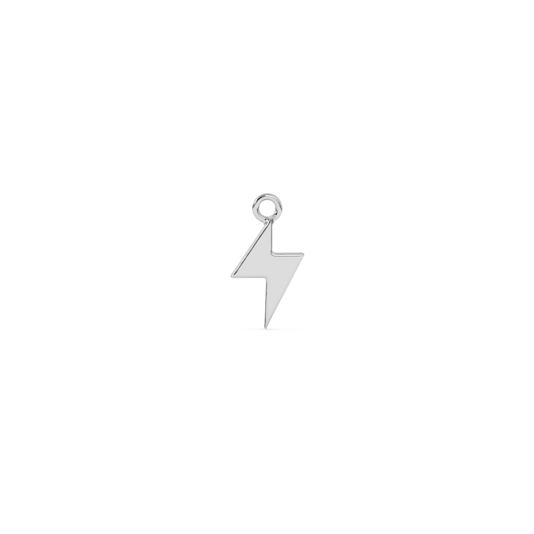 Silver Lightening Bolt Charm ws