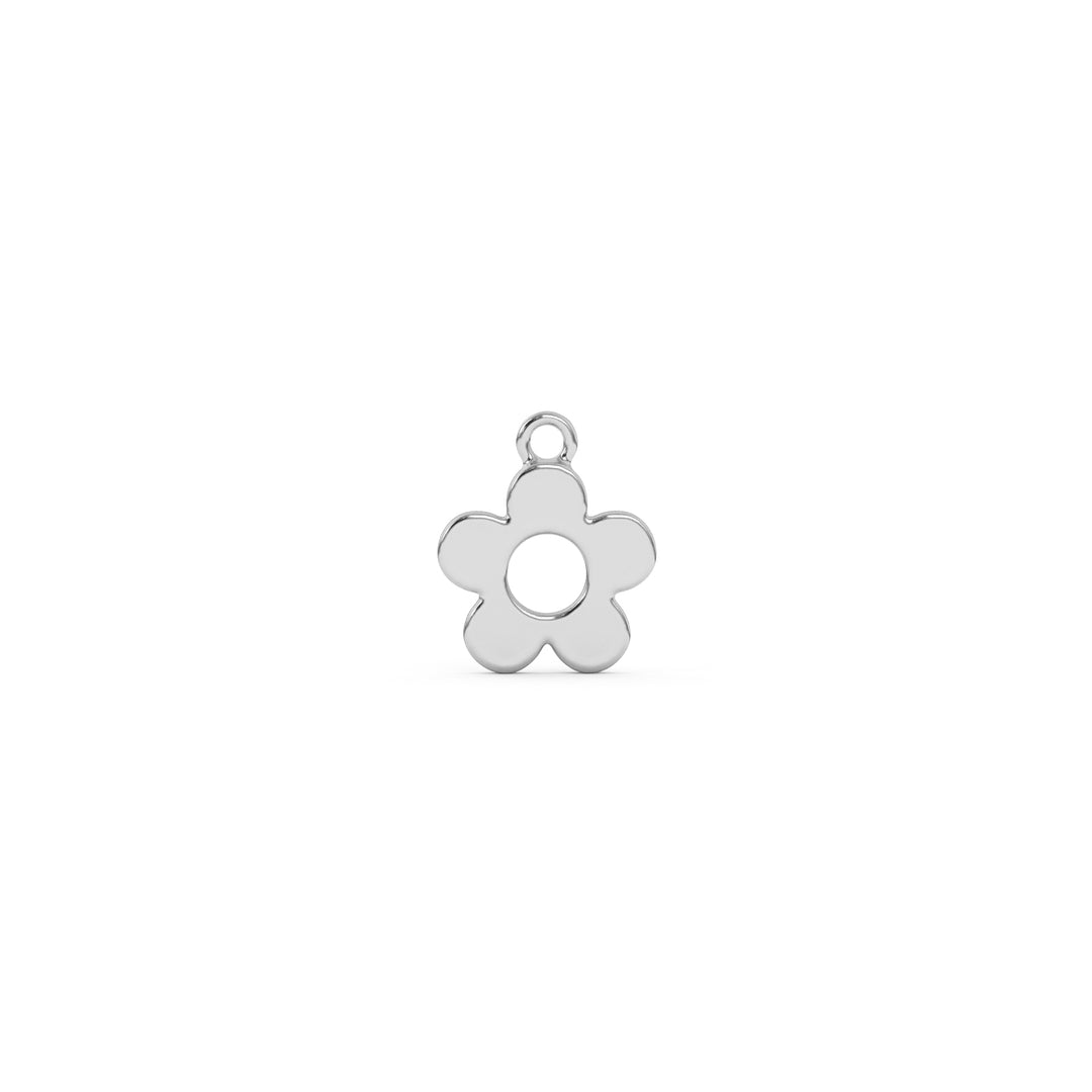 Silver Flower Charm ws