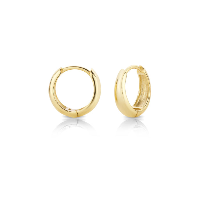 Gold Vermeil Dome Huggies