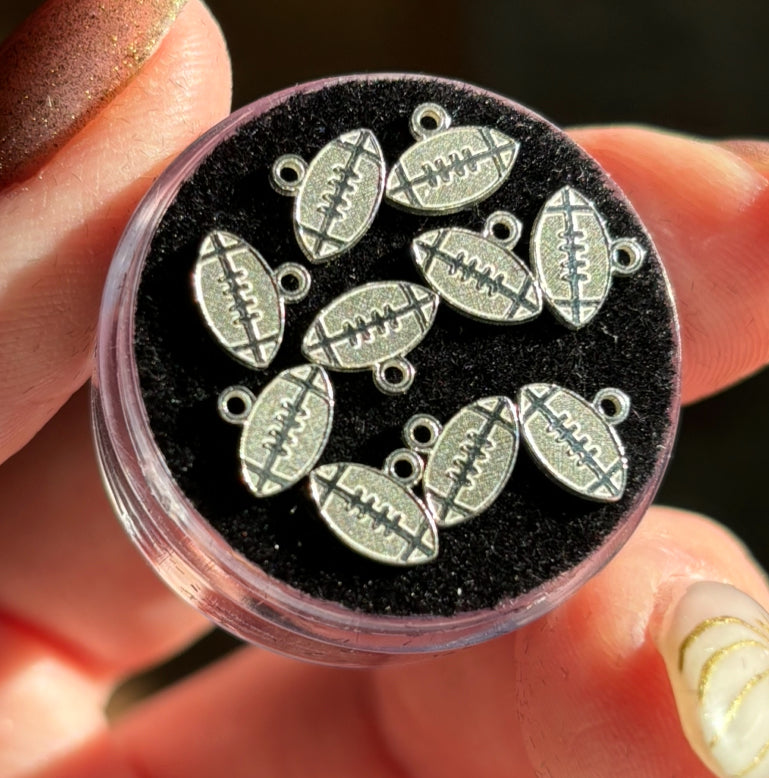 Silver Football Charm ws