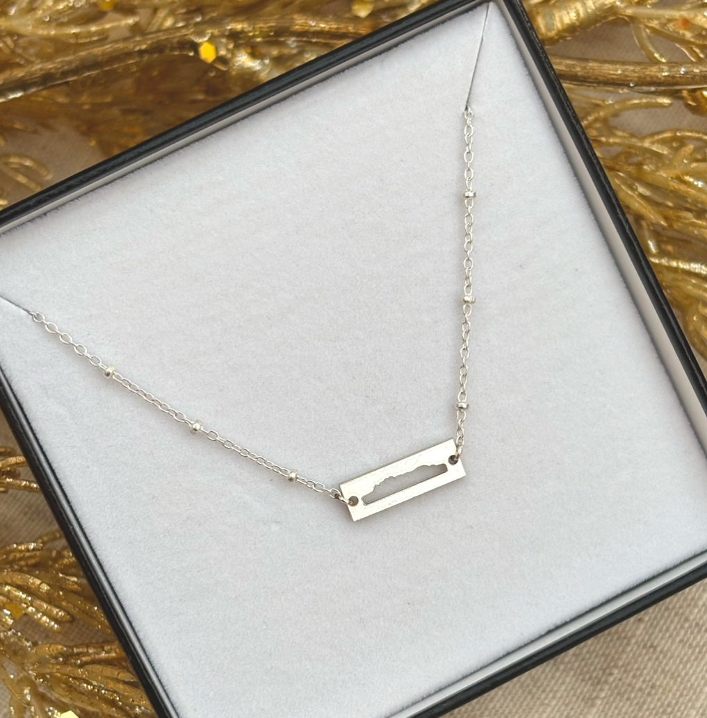 Sleeping Giant Bar Necklace