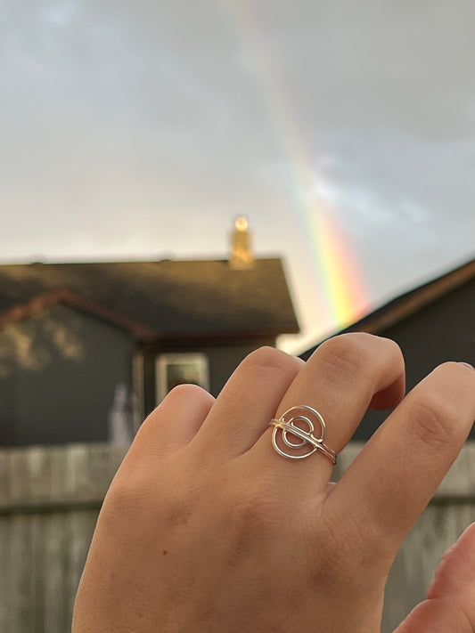 Rainbow stacking ring