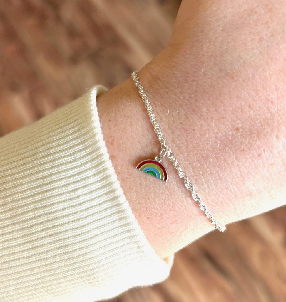 Enamel Rainbow Charm ws
