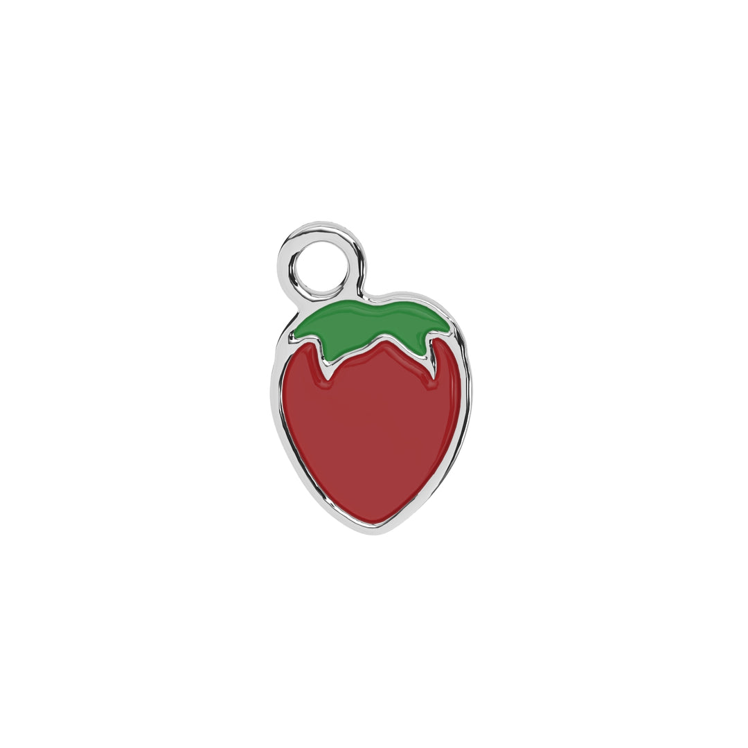 Enamel Strawberry Charm