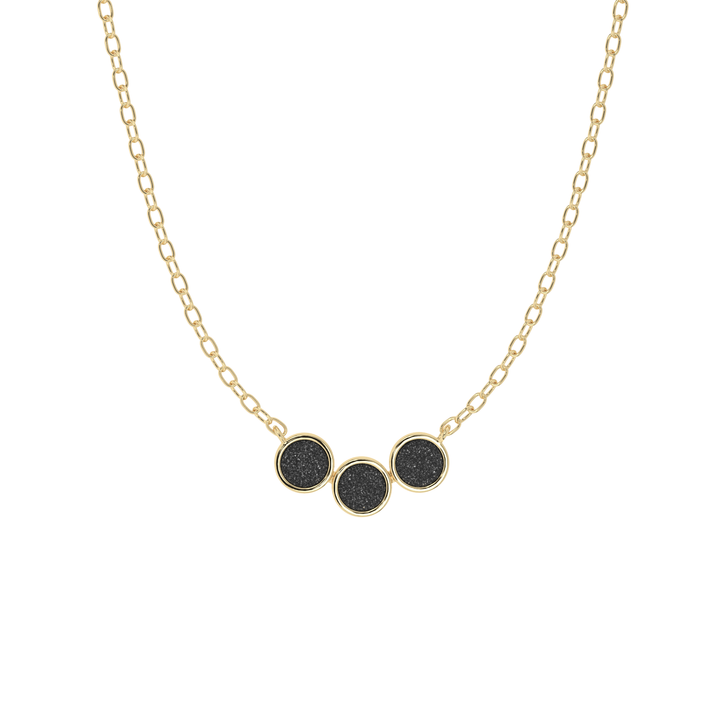 10k Three Dot Necklace