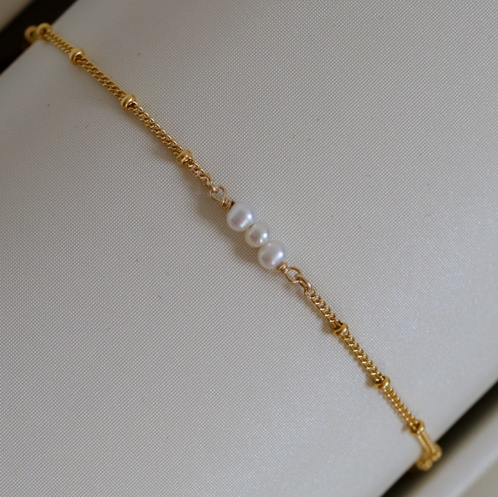Gold Fill Permanent Bracelet with charm