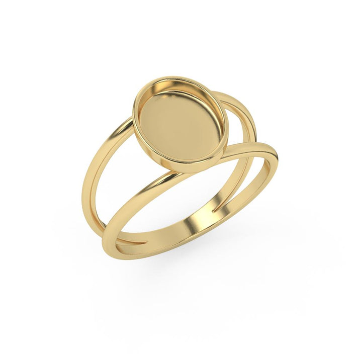Double Band Simplicity Ring