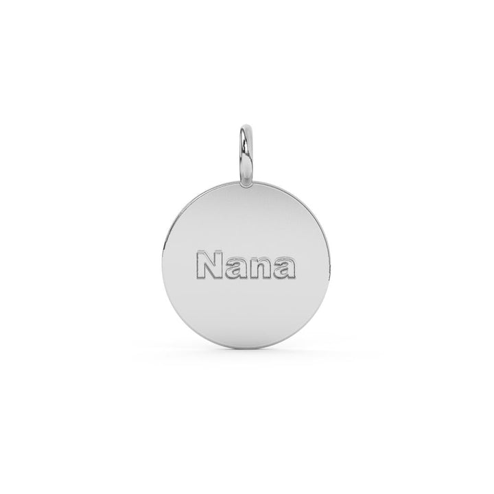 10k Name Disc Pendant