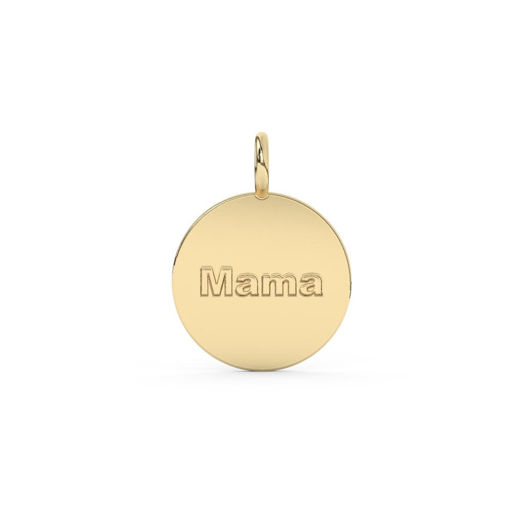 10k Name Disc Pendant